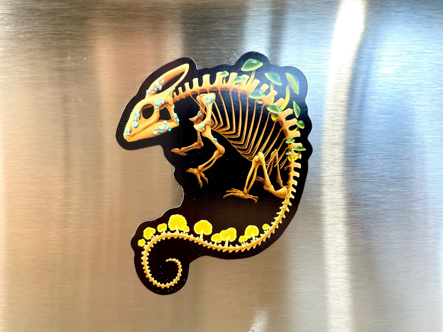 Fungal Chameleon Skeleton - Magnet