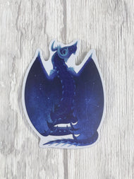 Azurite Mineral Dragon - Matte Sticker