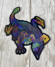 Bismuth Mineral Dragon - Holographic Die Cut Sticker