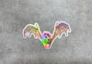 Fungal Bat Skeleton - Holographic Sticker