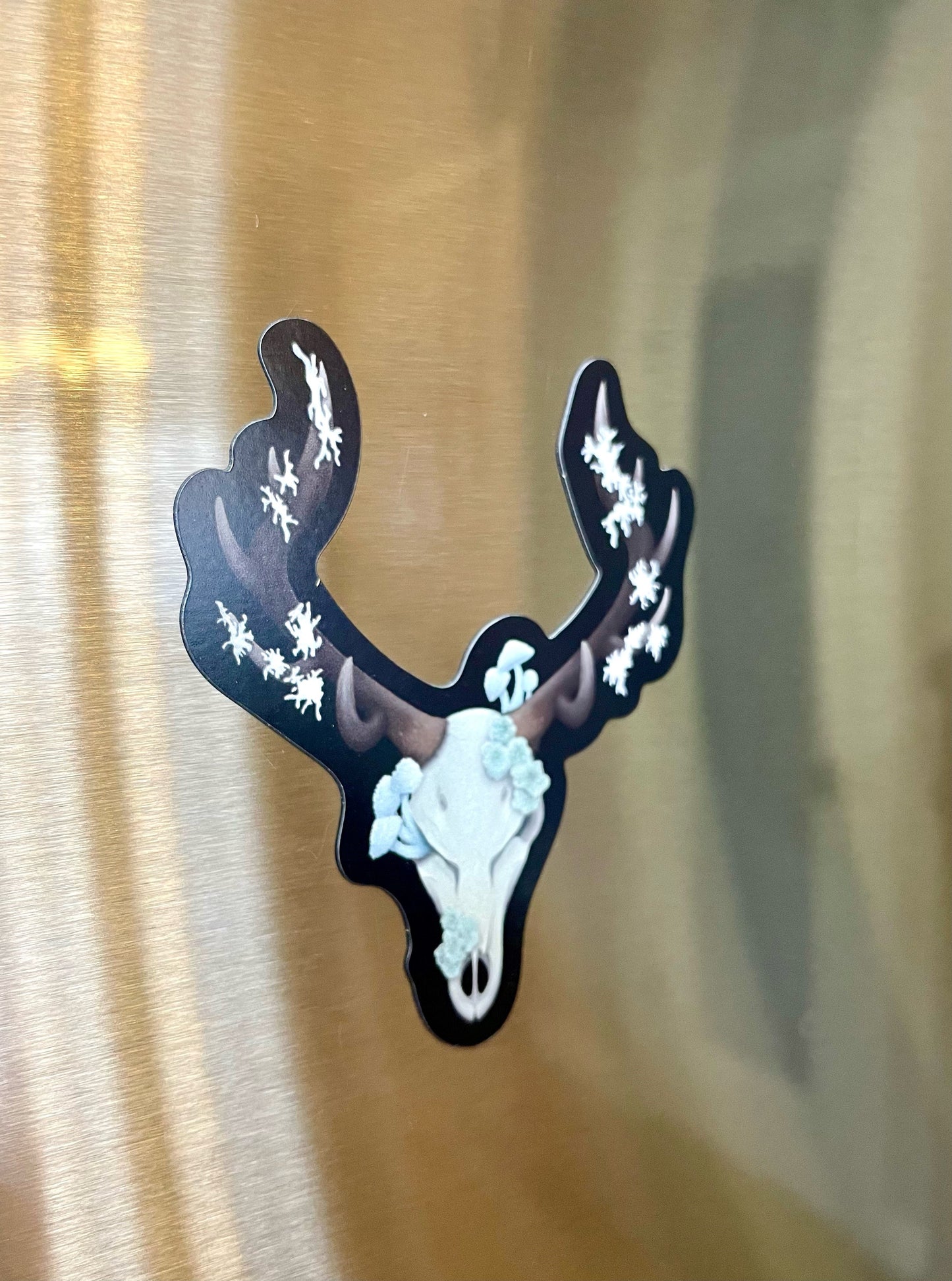 Fungal Elk Skull - Magnet