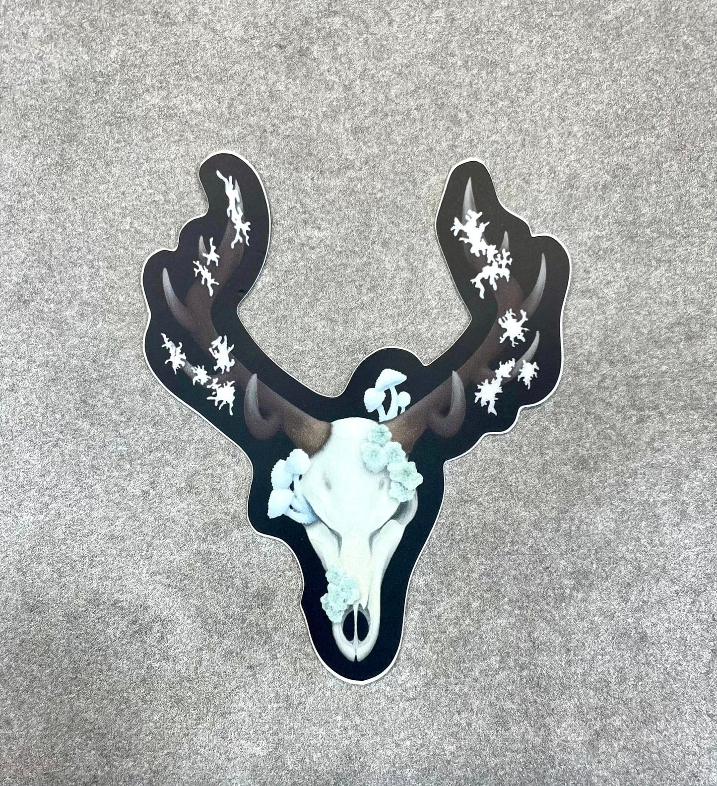 Fungal Elk Skull Sticker
