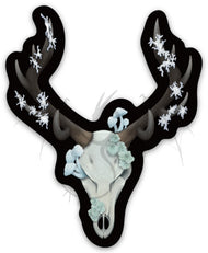 Fungal Elk Skull - Matte Sticker