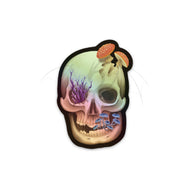 Fungal Human Skull - Holographic Sticker