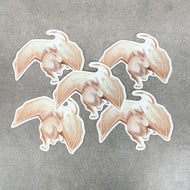 Scolecite Mineral Dragon - Matte Sticker