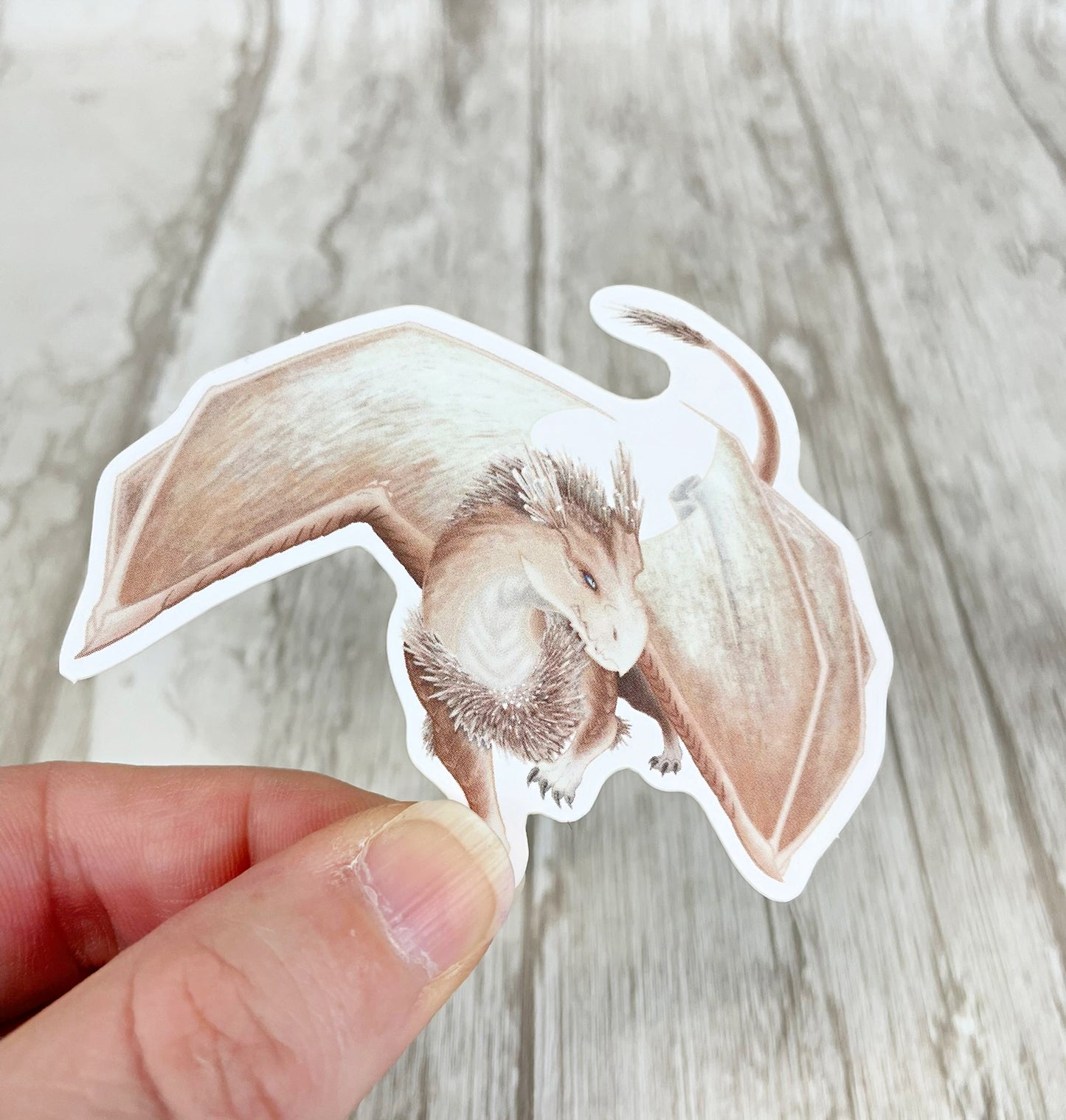 Scolecite Mineral Dragon - Matte Sticker