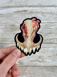 Fungal Warthog Skull - Matte Sticker