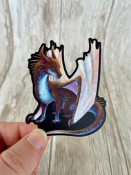 Opal Mineral Dragon - Matte Sticker