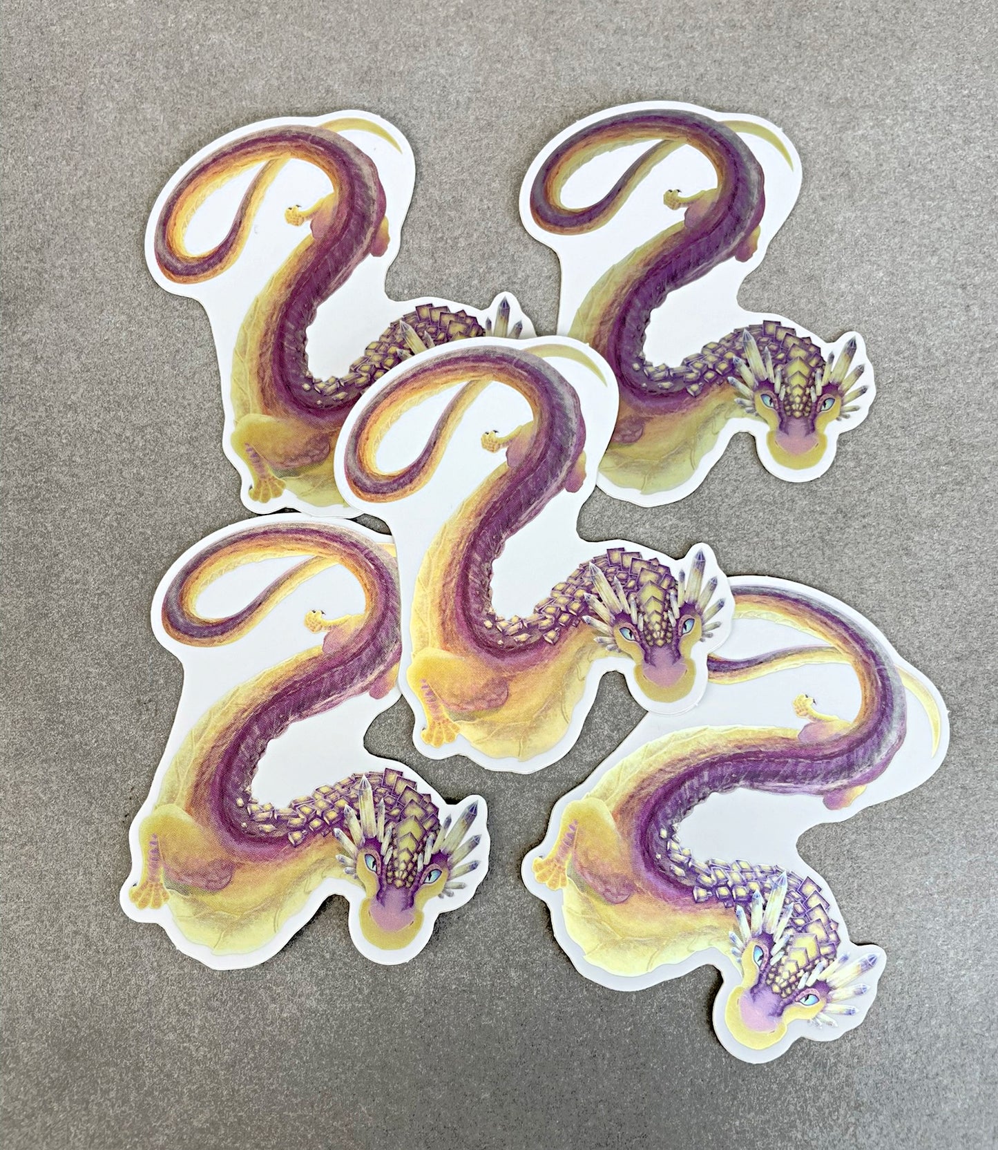 Fluorite Mineral Dragon - Holographic Sticker