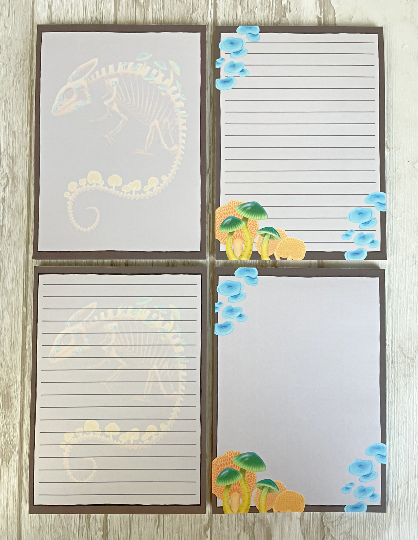 Fungal Chameleon Skeleton - 5x 7 Notepads