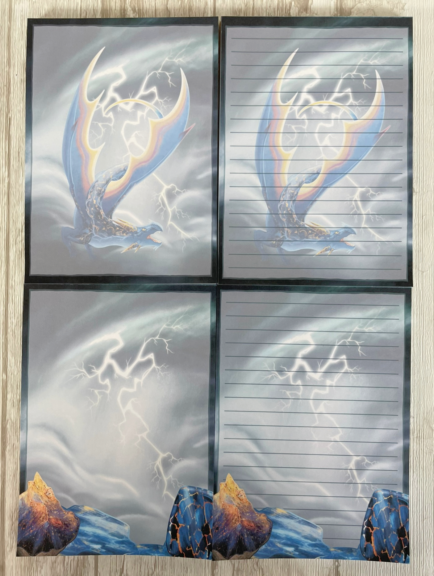 Pietersite Mineral Dragon - Notepads