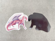 Rhodochrosite Mineral Dragon - Magnet