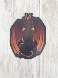 Wulfenite Mineral Dragon - Matte Die Cut Sticker