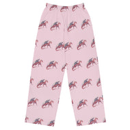 Rhodochrosite Mineral Dragon - All-Over Print Unisex Wide-Leg Pants