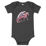 Rhodochrosite Mineral Dragon - Baby Short Sleeve One Piece