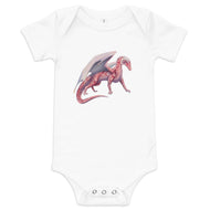 Rhodochrosite Mineral Dragon - Baby Short Sleeve One Piece