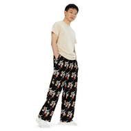 Fungal Dragon Skull - All-Over Print Unisex Wide-Leg Pants
