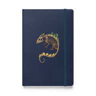 Fungal Chameleon Skeleton - Hardcover bound notebook