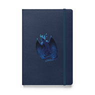 Azurite Mineral Dragon - Hardcover Bound Notebook