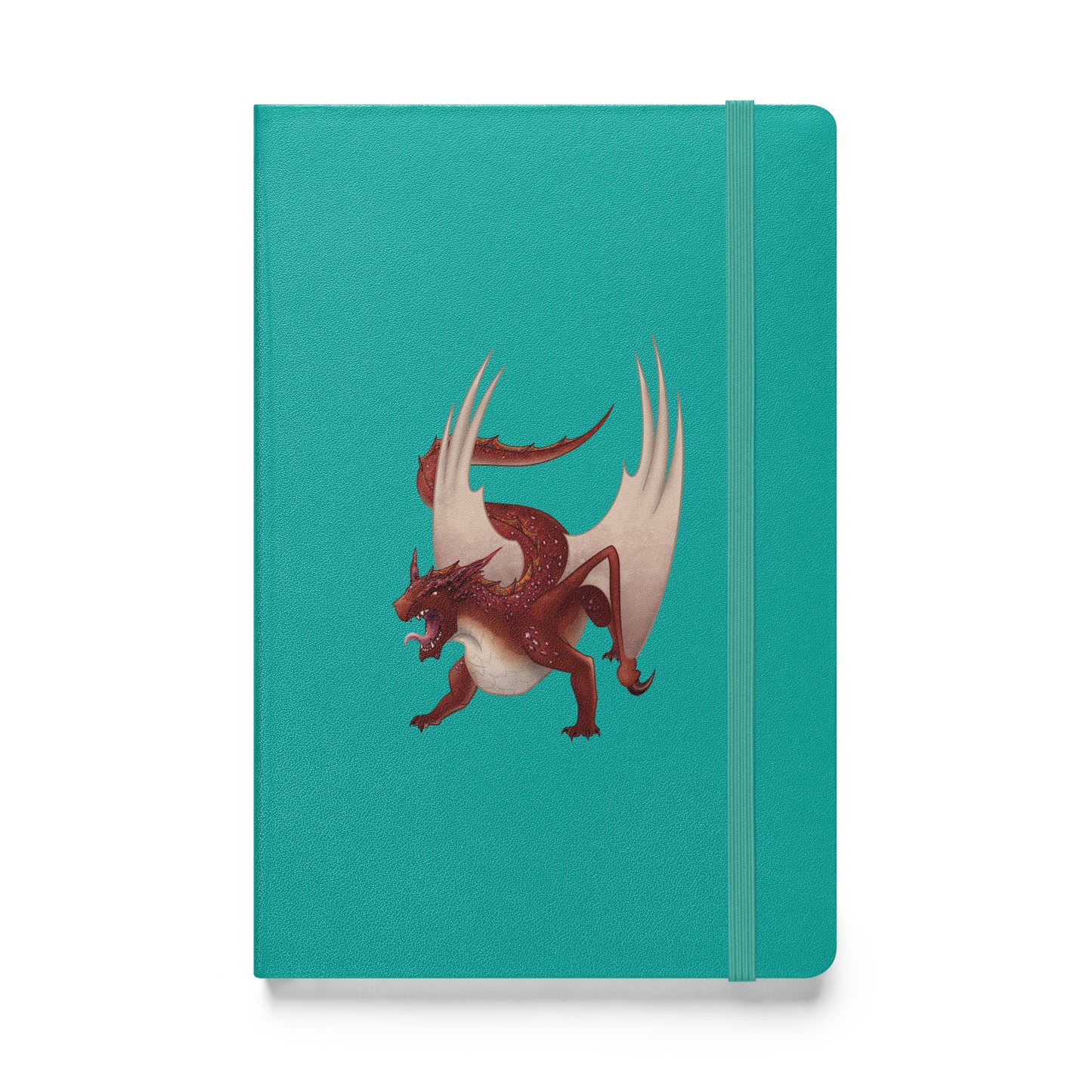 Cinnabar Mineral Dragon - Hardcover Bound Notebook