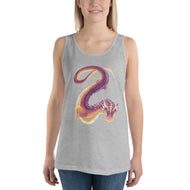 Fluorite Mineral Dragon - Unisex Tank Top