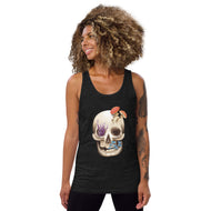 Fungal Human Skull - Unisex Tank Top