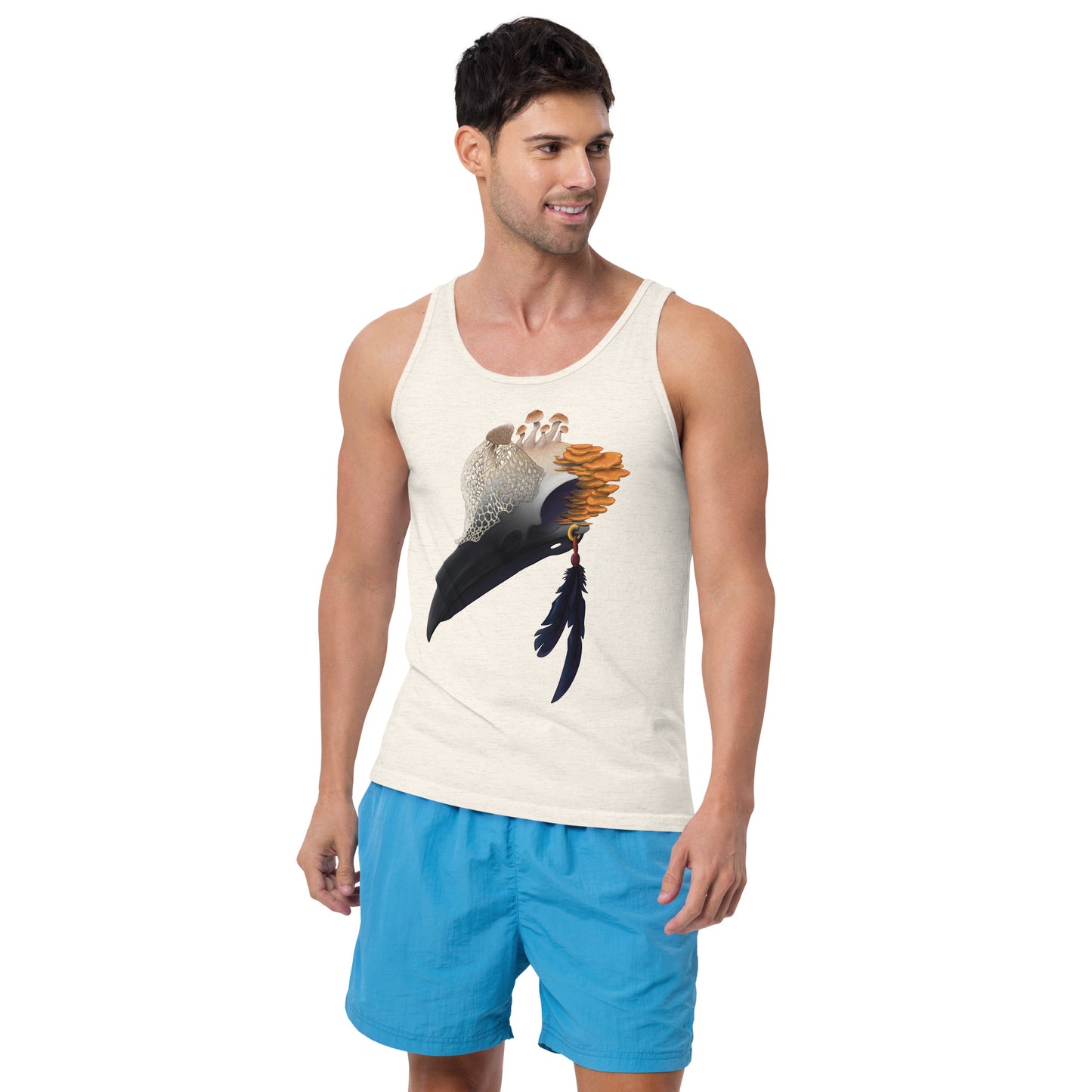 Fungal Crow Skull - Unisex Tank Top