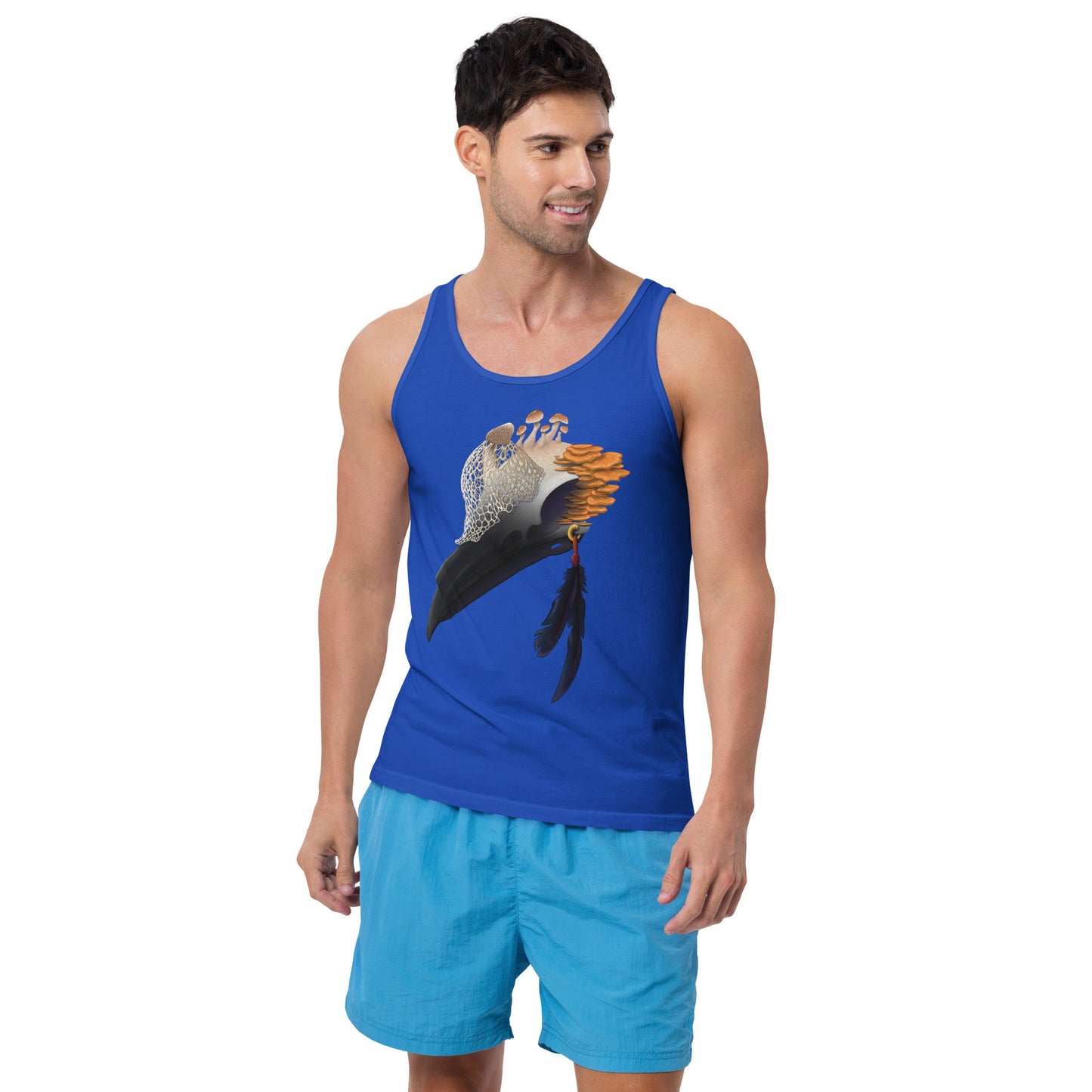Fungal Crow Skull - Unisex Tank Top