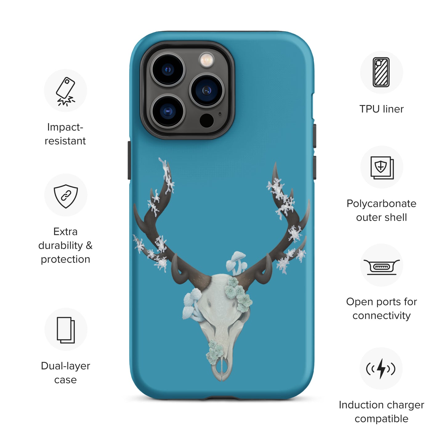 Fungal Elk Skull - Tough Case for iPhone®