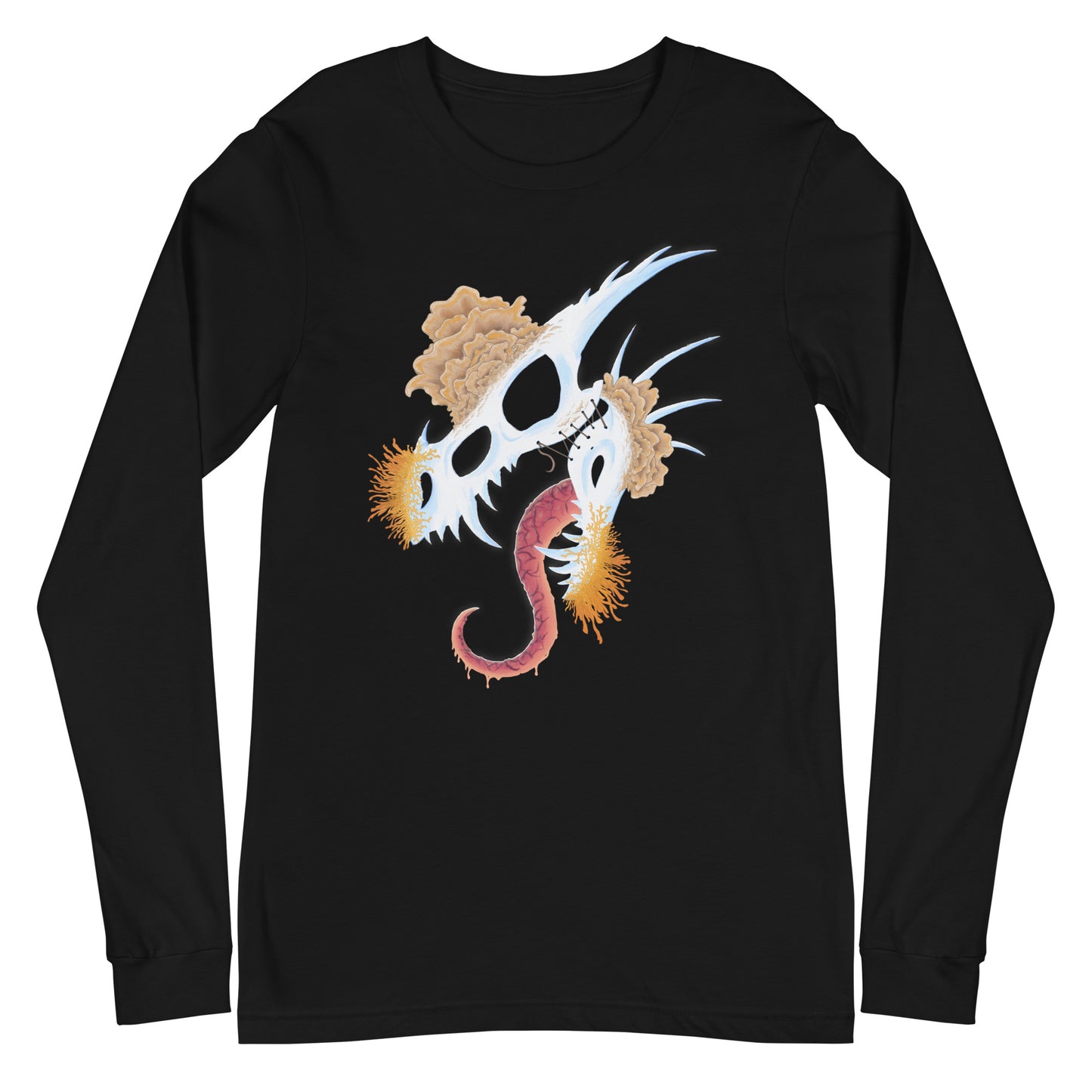 Fungal Dragon Skull - Unisex Long Sleeve Tee