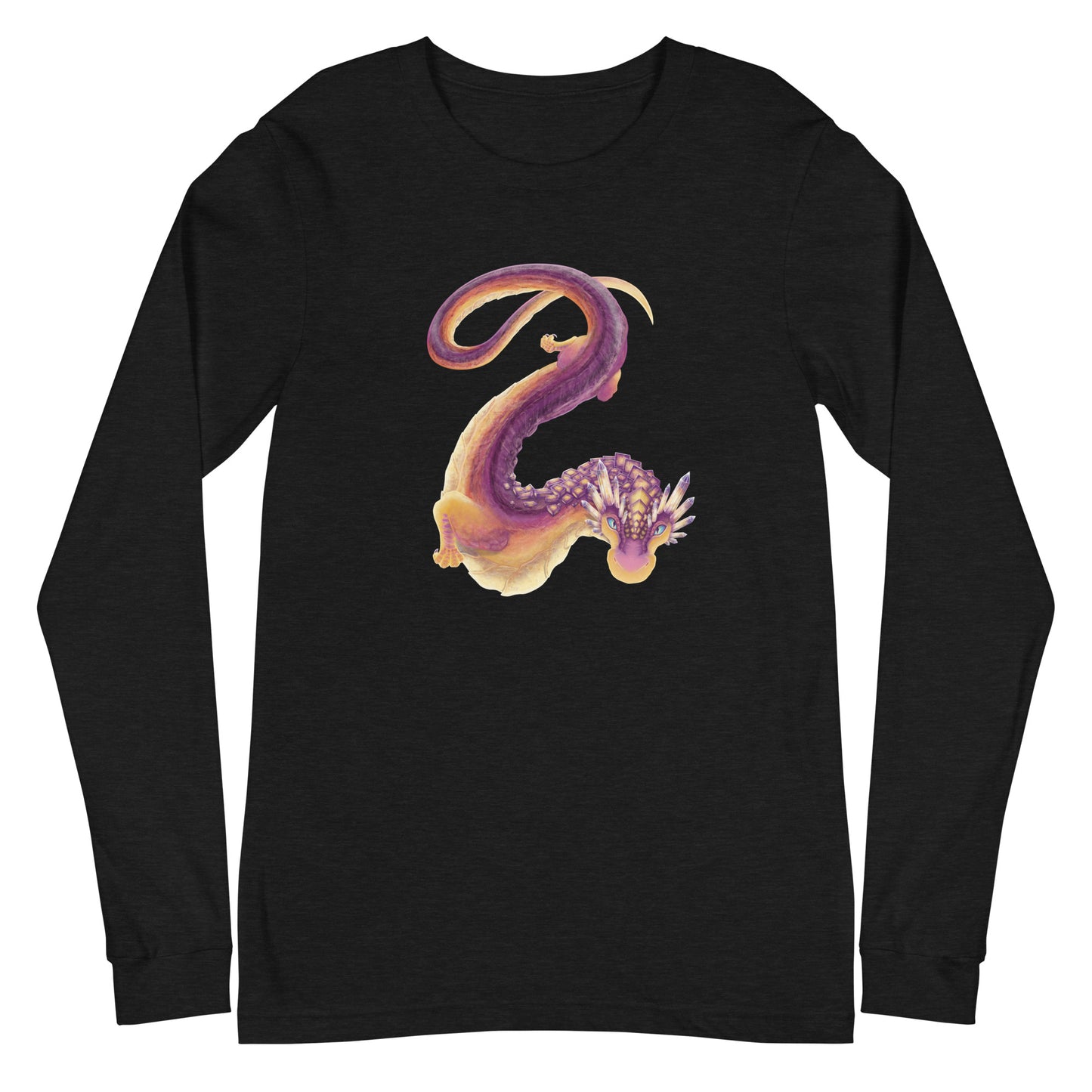 Fluorite Mineral Dragon - Unisex Long Sleeve Tee