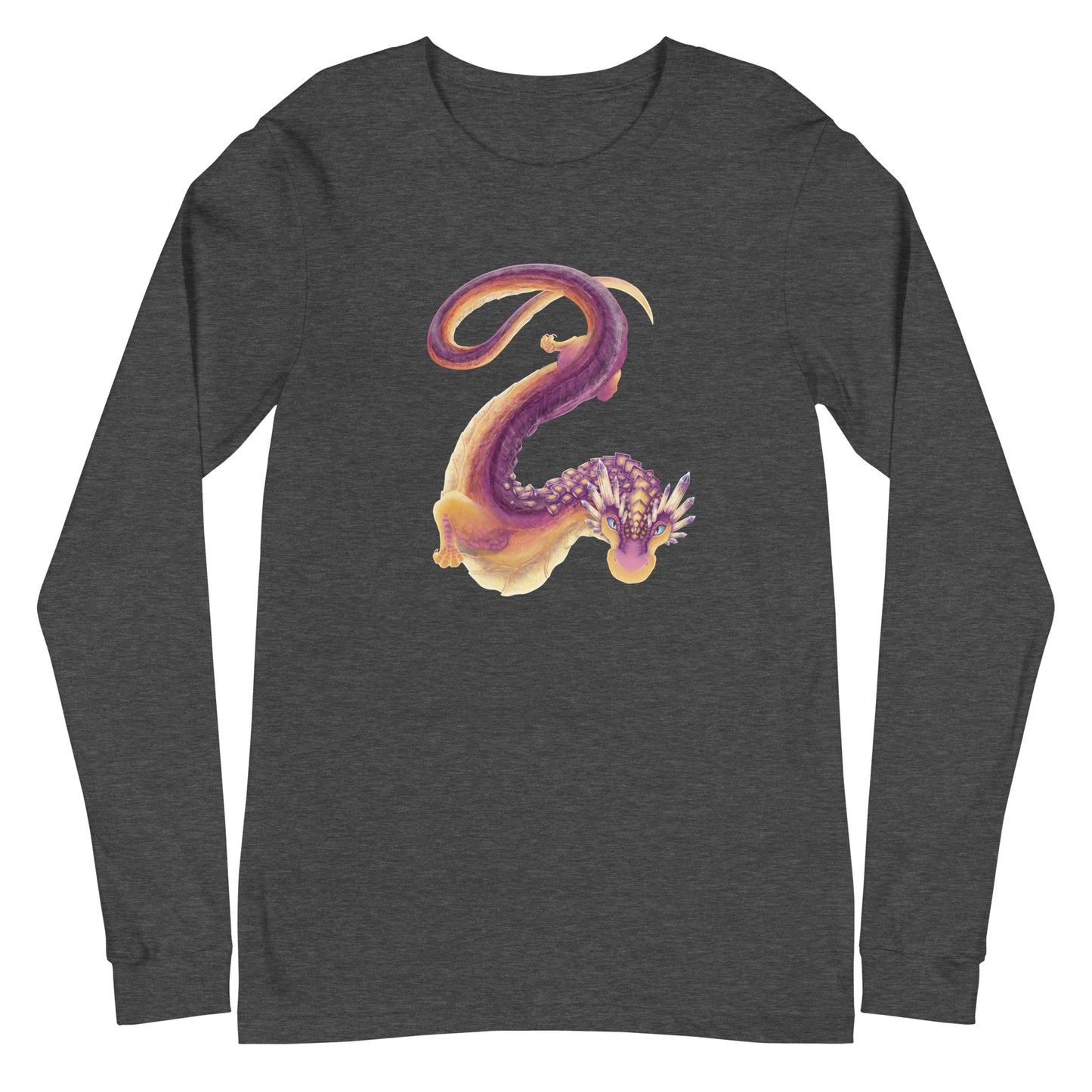 Fluorite Mineral Dragon - Unisex Long Sleeve Tee