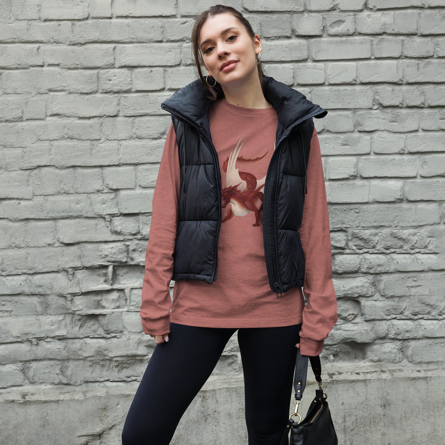 Cinnabar Mineral Dragon - Unisex Long Sleeve Tee