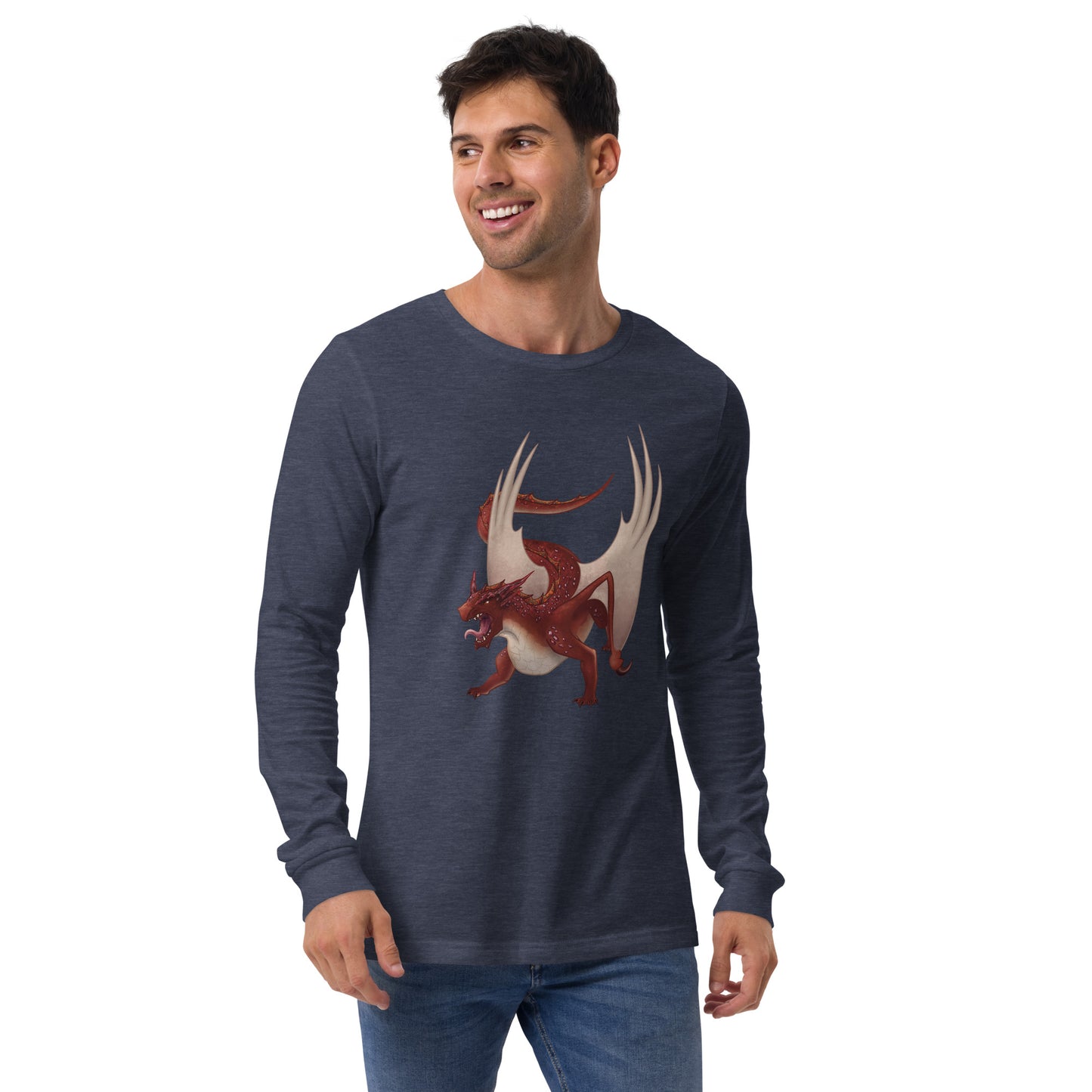 Cinnabar Mineral Dragon - Unisex Long Sleeve Tee