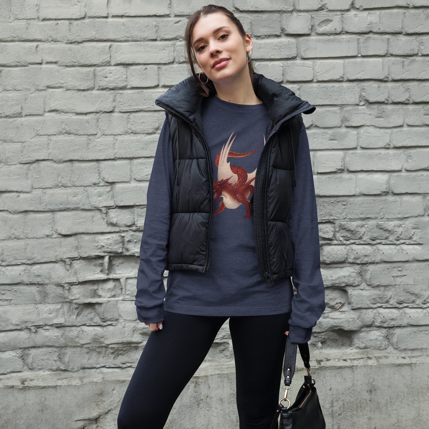 Cinnabar Mineral Dragon - Unisex Long Sleeve Tee