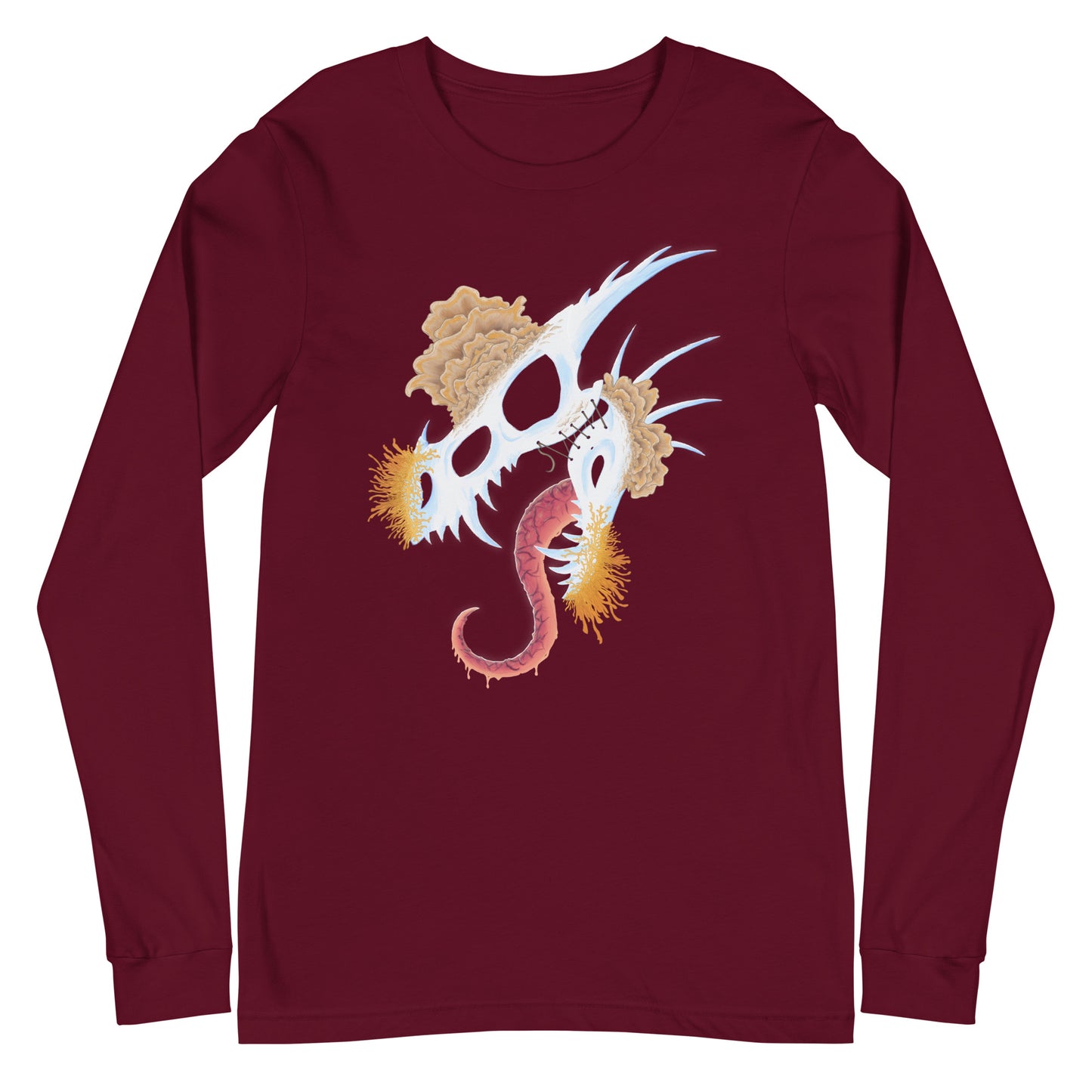 Fungal Dragon Skull - Unisex Long Sleeve Tee