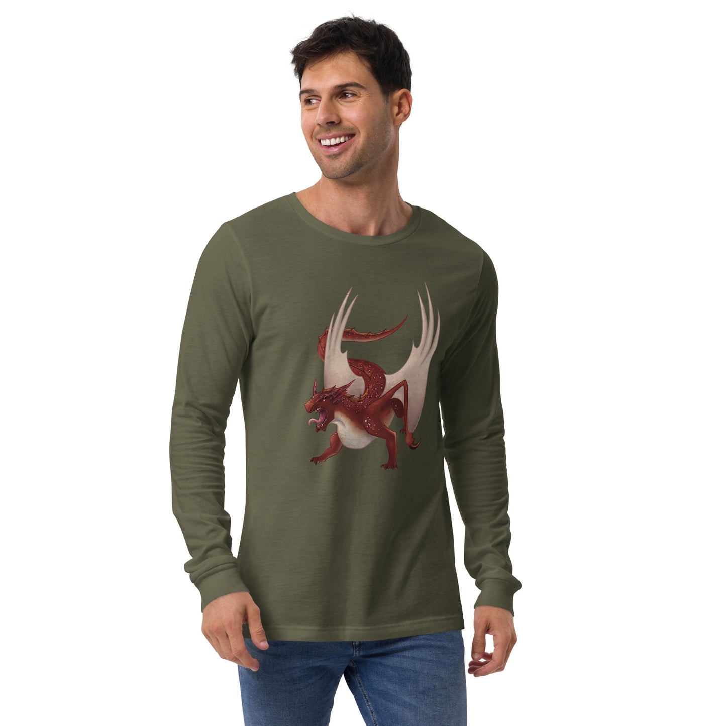 Cinnabar Mineral Dragon - Unisex Long Sleeve Tee
