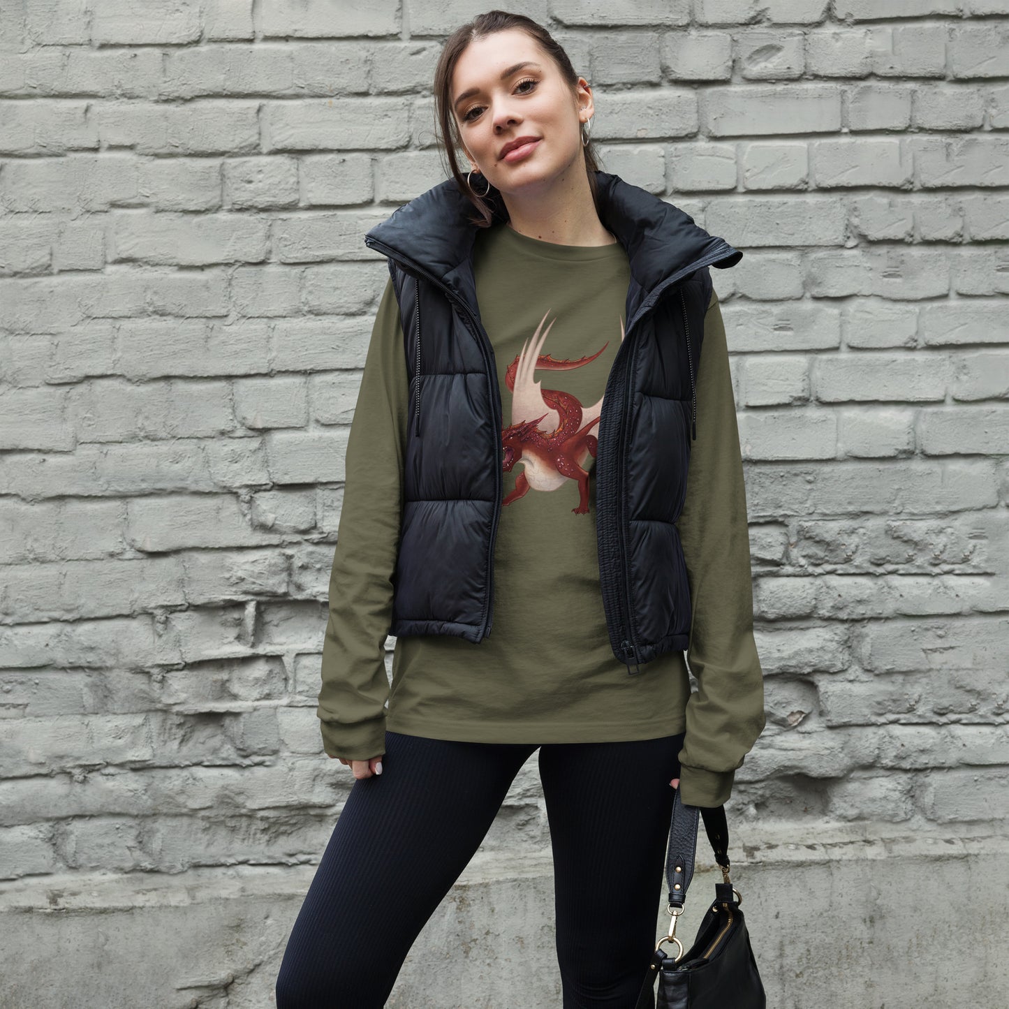 Cinnabar Mineral Dragon - Unisex Long Sleeve Tee