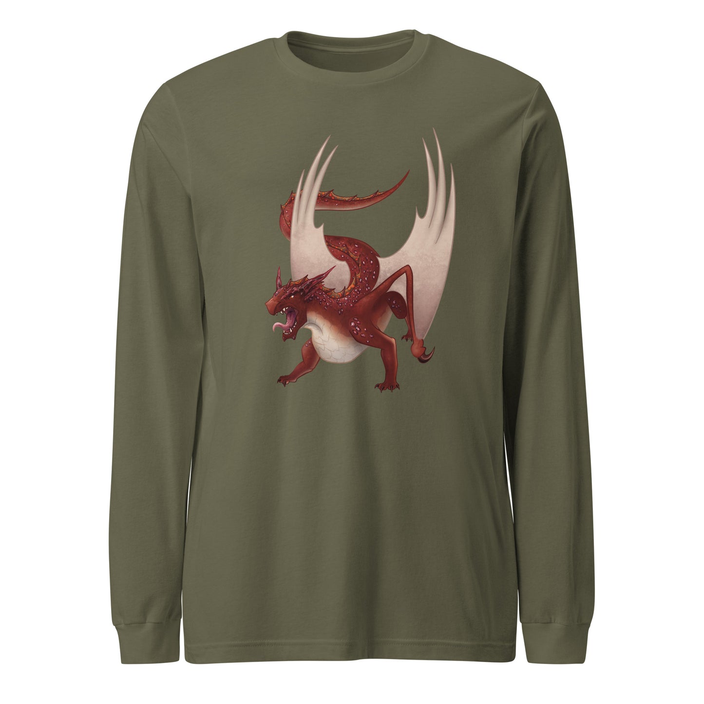 Cinnabar Mineral Dragon - Unisex Long Sleeve Tee