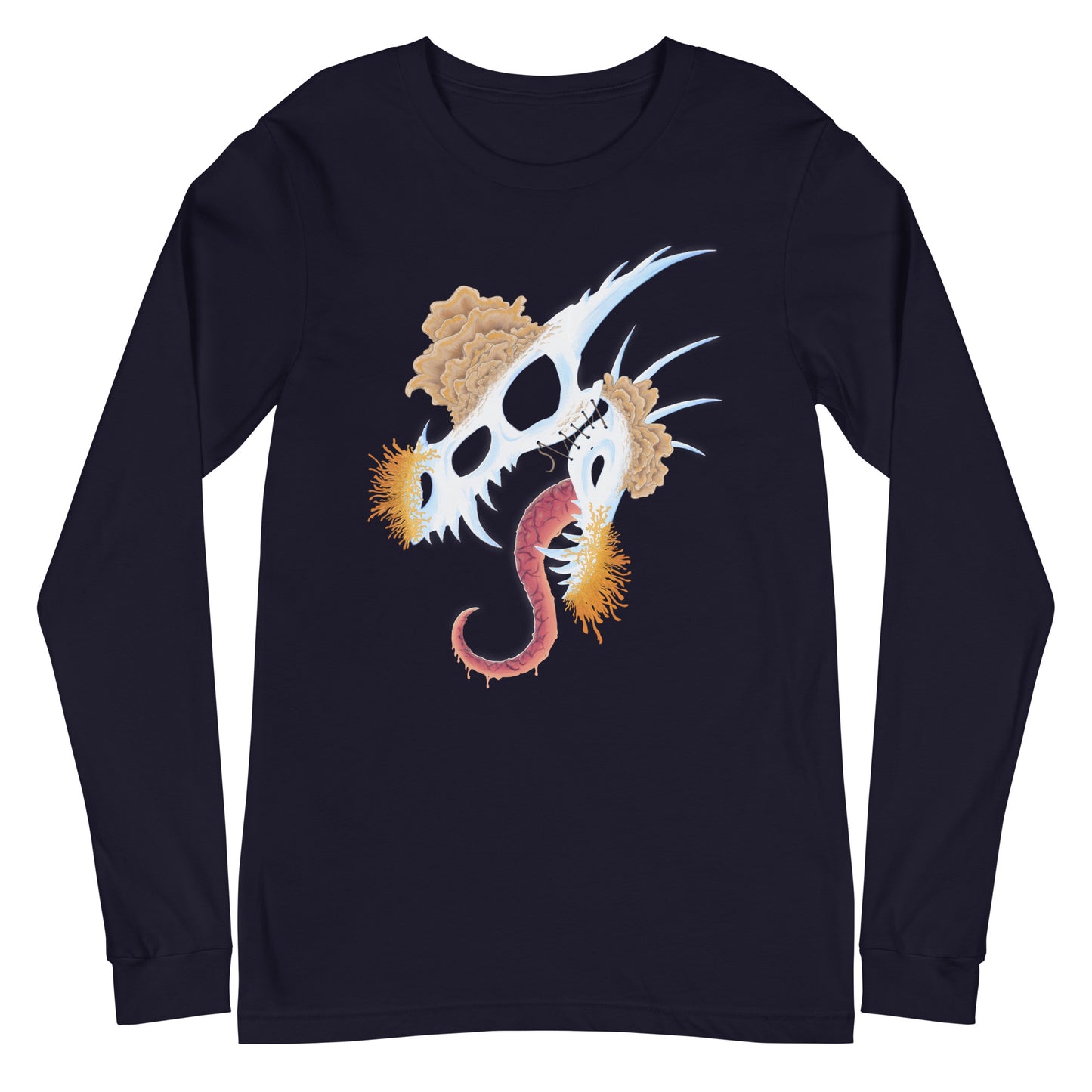 Fungal Dragon Skull - Unisex Long Sleeve Tee