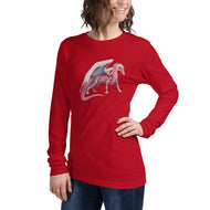 Rhodochrosite Mineral Dragon - Unisex Long Sleeve Tee