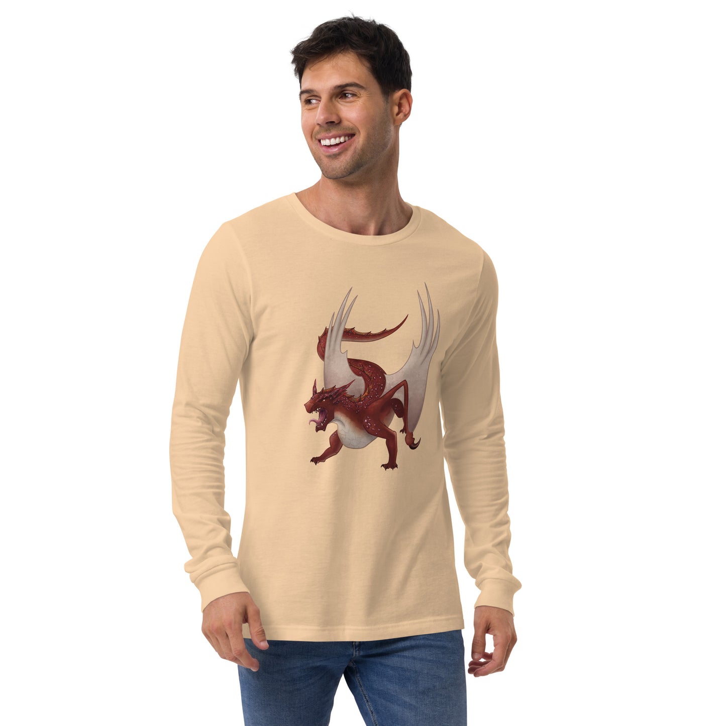 Cinnabar Mineral Dragon - Unisex Long Sleeve Tee