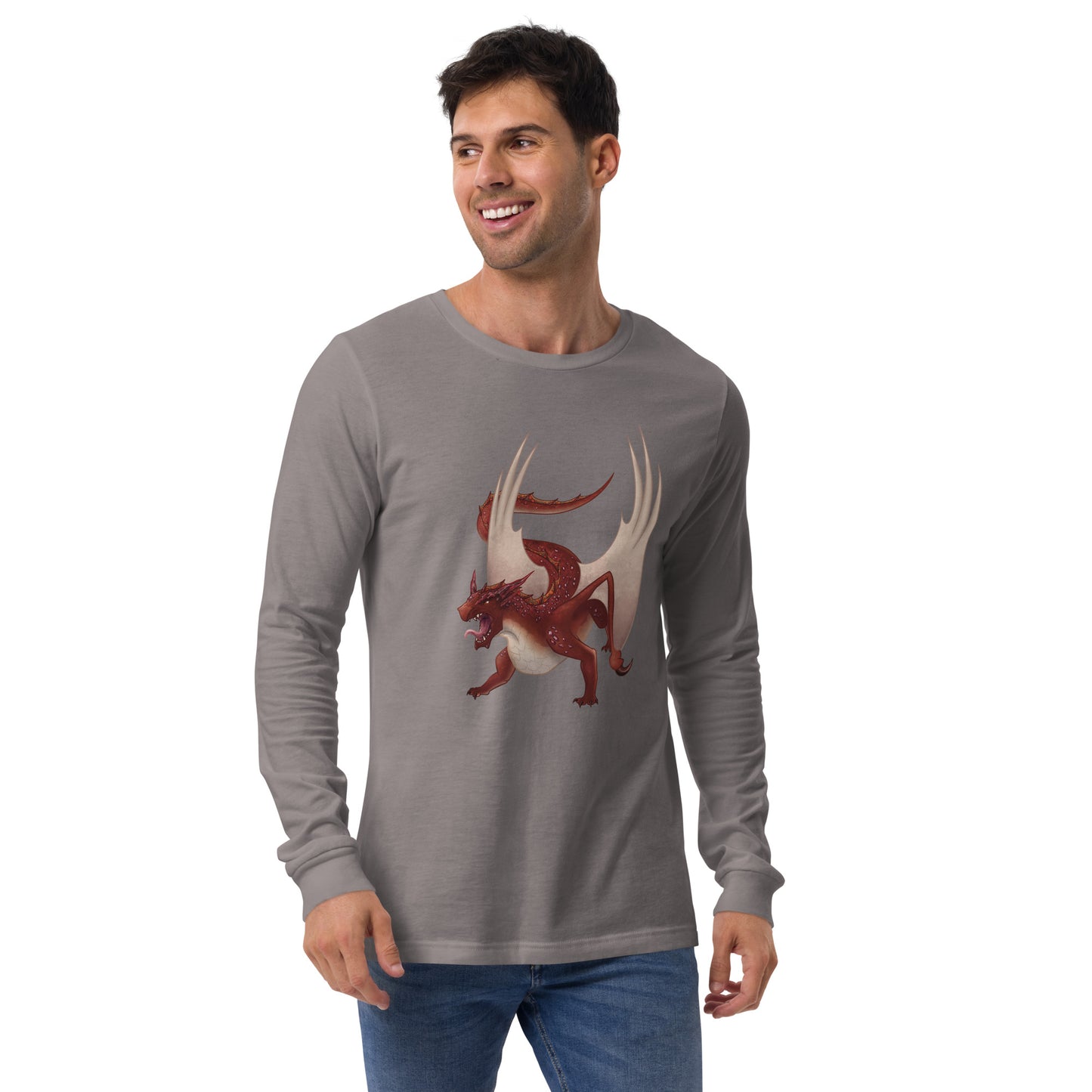 Cinnabar Mineral Dragon - Unisex Long Sleeve Tee