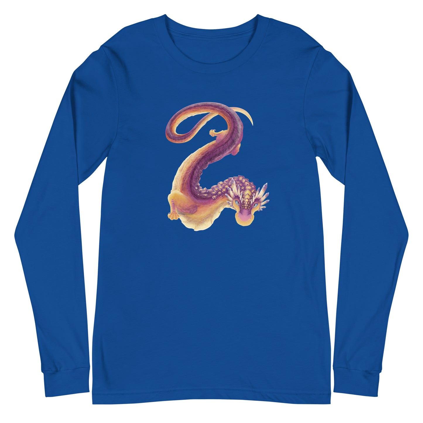 Fluorite Mineral Dragon - Unisex Long Sleeve Tee