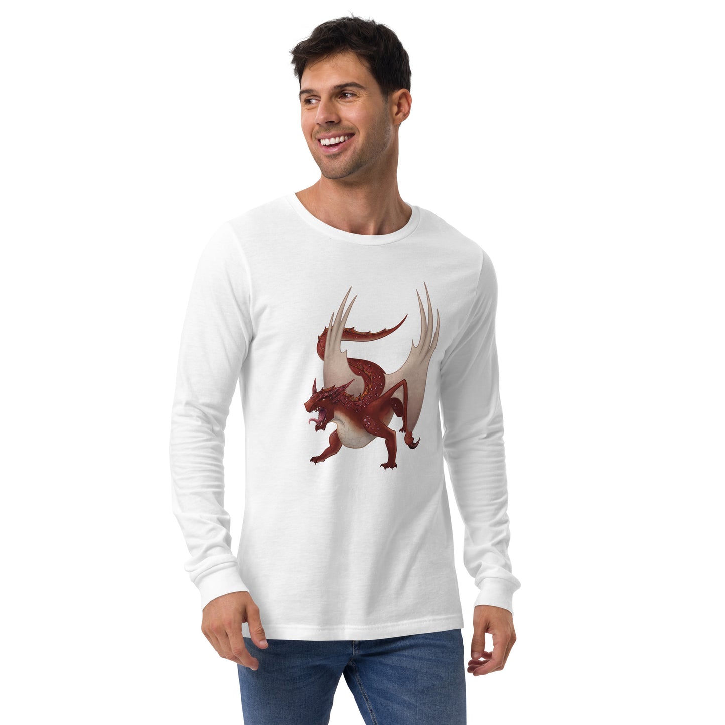 Cinnabar Mineral Dragon - Unisex Long Sleeve Tee