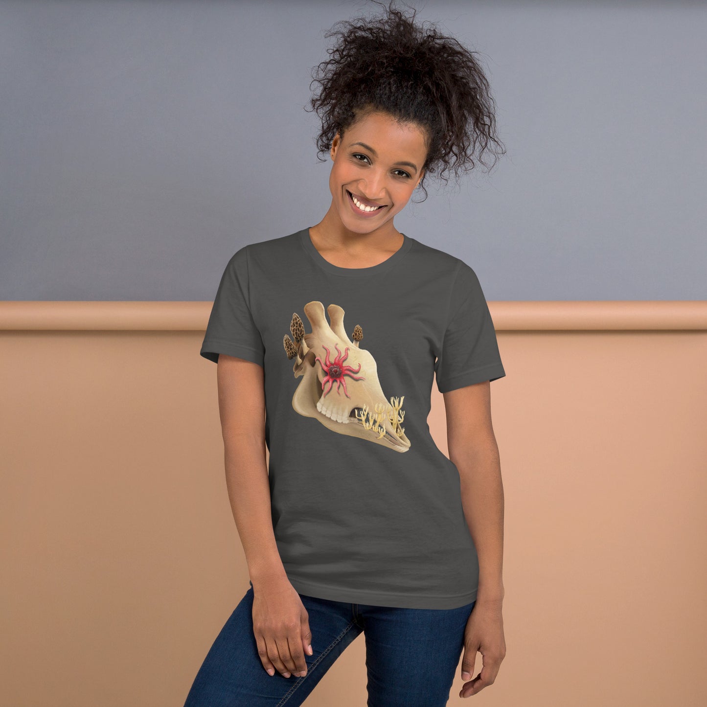 Fungal Giraffe Skull - Unisex T-Shirt