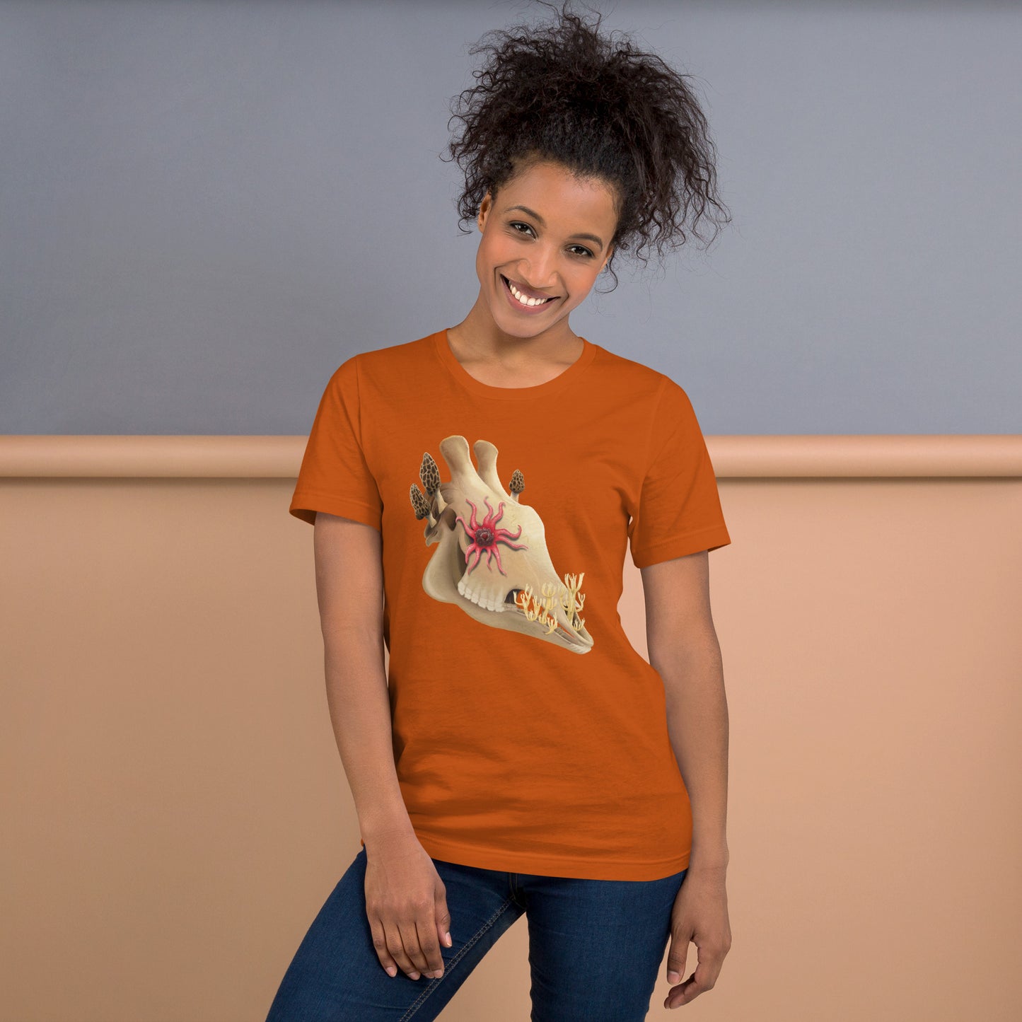 Fungal Giraffe Skull - Unisex T-Shirt