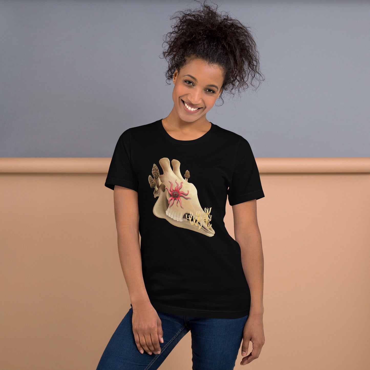 Fungal Giraffe Skull - Unisex T-Shirt