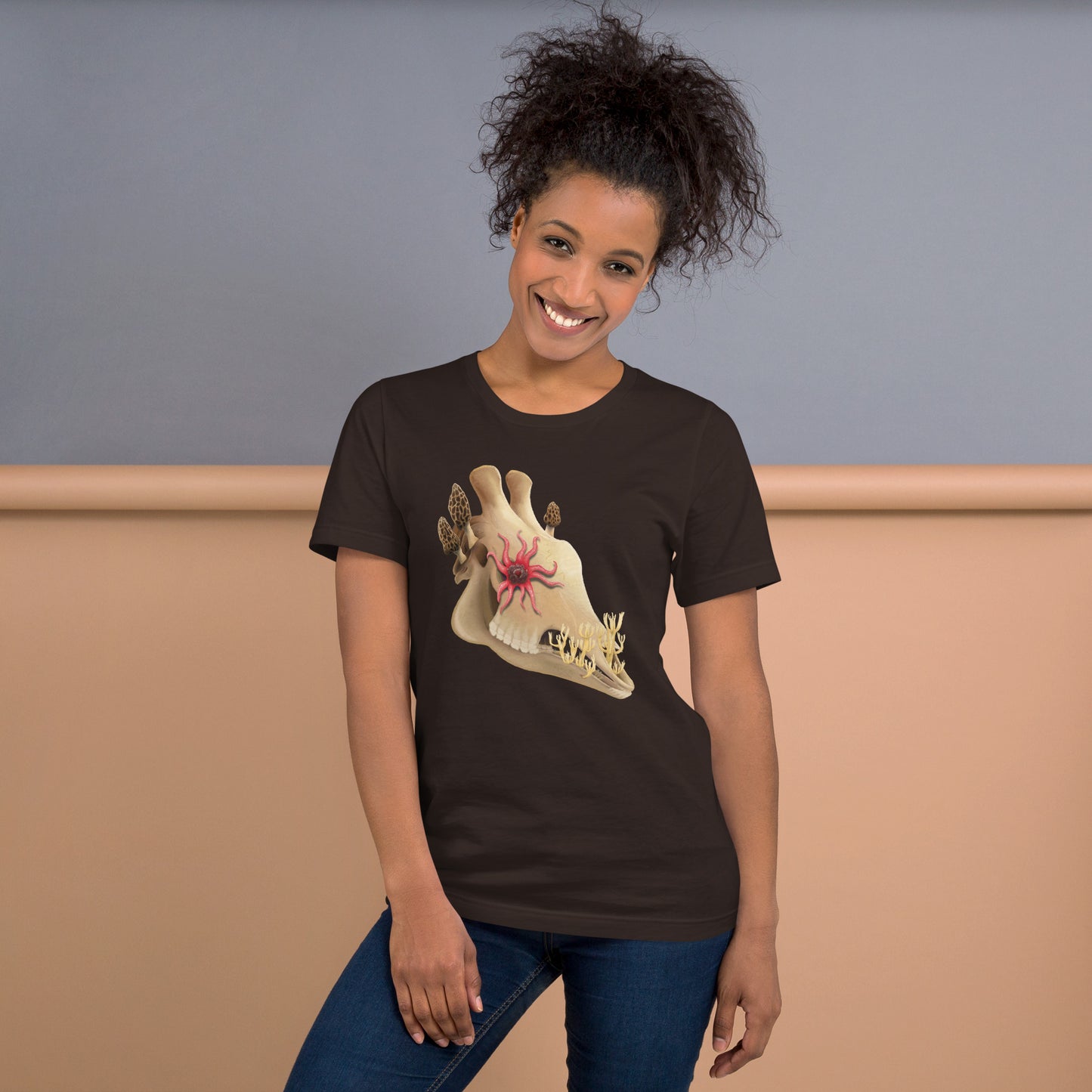 Fungal Giraffe Skull - Unisex T-Shirt