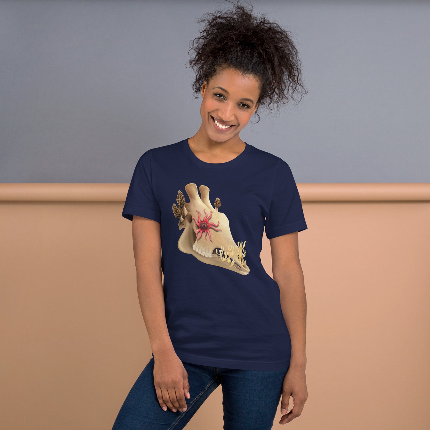 Fungal Giraffe Skull - Unisex T-Shirt